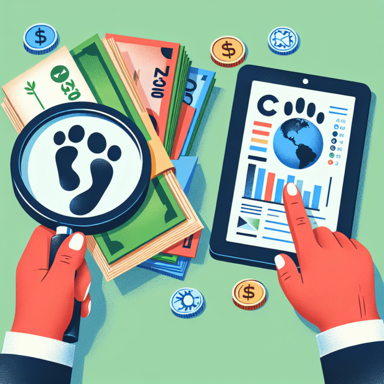 how to track spending and carbon footprint