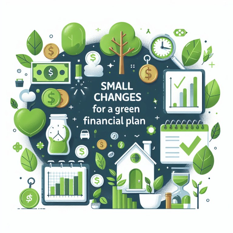 small changes for a green financial plan