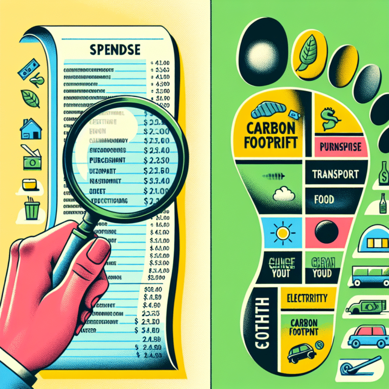 how to track spending and carbon footprint