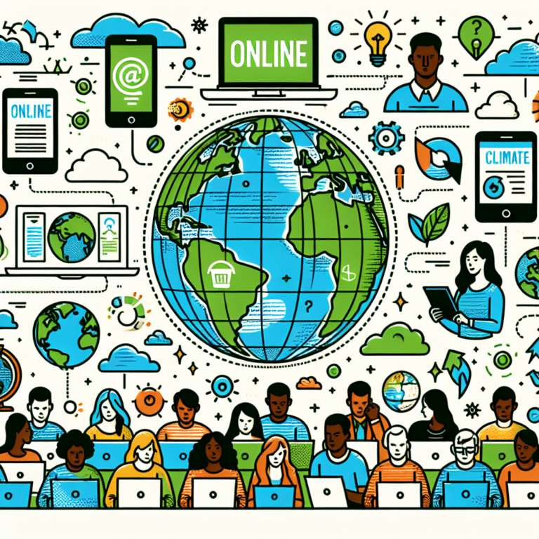 online accounts supporting climate initiatives